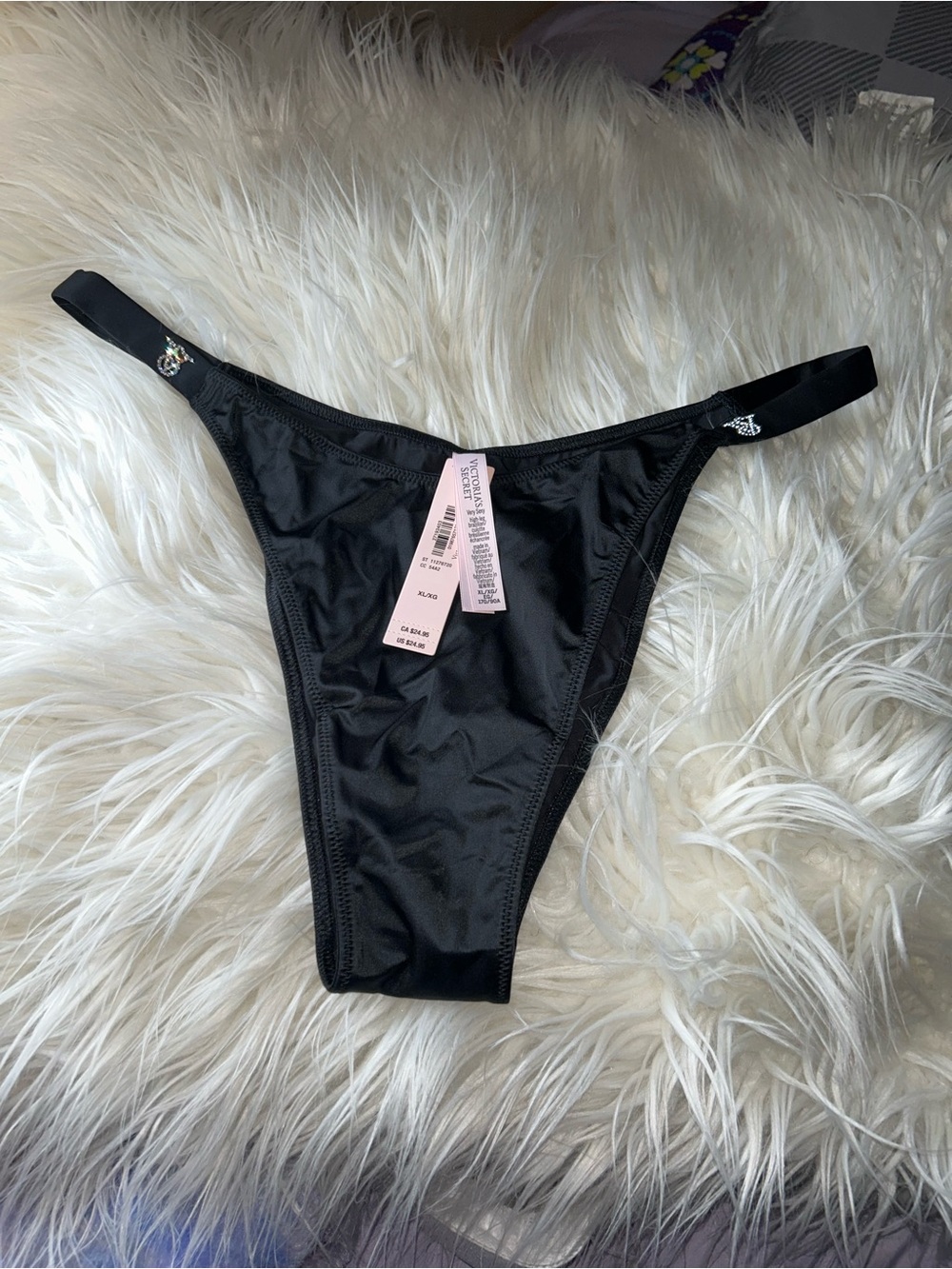 Victorias secret Very Sexy
Black Brazilian Angel Shine Strap Knickers
